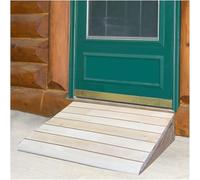 Threshold Ramp, Solid Wood 5/6/7/8/10 inch High Rise Threshold Ramp for Doorways, Wheelchairs Walkers Car Motorcycle Entry Ramp, Heavy Duty Mobility Non-Slip Curb Ramp(50x38.8x15cm/19.7x15.3x6in)