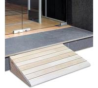 Threshold Ramp, Solid Wood Entry Ramp for Home Doorways 5/6/7/8/10 Inch High Rise, Threshold Ramps for Wheelchairs Mobility Scooters, Loads 660lbs(50x33.8x13cm/19.7x13.3x5in)