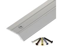 Threshold Ramp with mounting Holes Aluminum Transition Strips for Doorway for Uneven Floors Easy Installation for Laminate Carpet, Floor, Tile(Silver,15PCS 90cm/3ft)