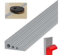 Threshold Ramps for Doorways, 2cm Height Door Bars Threshold Strip Wheelchair Ramp, Self Adhesive Door Ramp, Versatile Rubber Ramps for Wheelchairs Robot Vacuum Mobility Scooters (Grey)