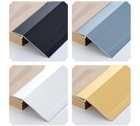 Threshold Ramps for Doorways, Aluminum Floor Transition Strips - Width 3.5/5.5/10cm, Height 3-40mm - Wheelchair Accessible, Carpet Edge Strip - Threshold Reducer for Smooth Entry/Curbless Shower