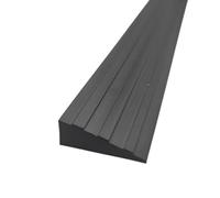 Threshold Ramps for Doorways, Floor Transition Strip Self-Adhesive with non-slip Stripes, for Doorways, Curb, Sweeper, Power Scooters, Bathroom(Black,30x10mm)