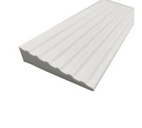 Threshold Ramps for Doorways, Floor Transition Strip Self-Adhesive with non-slip Stripes, for Doorways, Curb, Sweeper, Power Scooters, Bathroom(White,70x15mm)