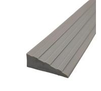 Threshold Ramps for Doorways, Floor Transition Strip Self-Adhesive with non-slip Stripes, for Doorways, Curb, Sweeper, Power Scooters, Bathroom(Grey,30x10mm)