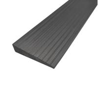Threshold Ramps for Doorways, Floor Transition Strip Self-Adhesive with non-slip Stripes, for Doorways, Curb, Sweeper, Power Scooters, Bathroom(Black,50x10mm)