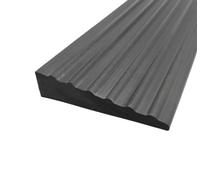 Threshold Ramps for Doorways, Floor Transition Strip Self-Adhesive with non-slip Stripes, for Doorways, Curb, Sweeper, Power Scooters, Bathroom(Black,70x15mm)