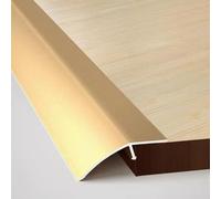 Threshold Ramps for Doorways（L 90CM）Metal Floor Transition Strip Aluminum Flooring Reducer Molding, Tiles, Entry Door, Planks Bridge Height Between(Gold,90 * 5.2cm)