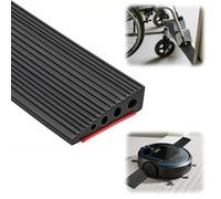 Threshold Ramps, PVC Wheelchair Ramp, 100x8x2CM Threshold Ramp, Non-Slip Surface, Rubber Ramp Ramp Threshold Ramp for Wheelchair, Pram, Walker or E-Scooter (Black, 2)