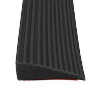 Threshold Ramps, Self-adhesive Wheelchair Ramp, Non-Slip Rubber Ramp for Sweeping Robot, Wheelchair, Scooter, Cuttable Floor Tile threshold Transition Strip (Black, 5.5 x 1.6 x 100cm)
