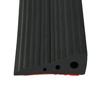 Threshold Ramps, Self-adhesive Wheelchair Ramp, Non-Slip Rubber Ramp for Sweeping Robot, Wheelchair, Scooter, Cuttable Floor Tile threshold Transition Strip (Black, 6.5 x 2.5 x 100cm)