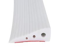 Threshold Ramps, Self-adhesive Wheelchair Ramp, Non-Slip Rubber Ramp for Sweeping Robot, Wheelchair, Scooter, Cuttable Floor Tile threshold Transition Strip (White, 6.5 x 2.5 x 100cm)