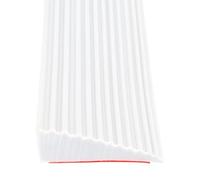Threshold Ramps, Self-adhesive Wheelchair Ramp, Non-Slip Rubber Ramp for Sweeping Robot, Wheelchair, Scooter, Cuttable Floor Tile threshold Transition Strip (White, 5.5 x 1.6 x 100cm)