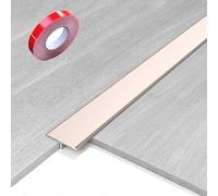 Threshold Strip, Aluminum T Transition Profile, Length 50 55 60 65 70 75 80 95 110 150cm Floor Profile Bar for Carpet, Tiles and Laminate Slats(Champagne,2x145cm)
