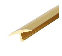 Threshold Strip Brass Floor Edging Trim 1m - Gold Edge Protector for Carpet to Vinyl Planks/Wood to Tile - Metal Decorative Strip, Flooring Gap Covering