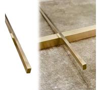 Threshold Strip Brushed Solid Brass Door Divider Trim Wood to Tile