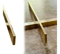 Threshold Strip Brushed Solid Brass Door Divider Trim Wood to Tile