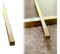 Threshold Strip Brushed Solid Brass Door Divider Trim Wood to Tile