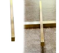 Threshold Strip Brushed Solid Brass Door Divider Trim Wood to Tile