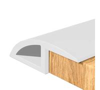 Threshold Strip Doorway Threshold Ramp for Uneven Floors, Pvc Floor Transition Strip Self Adhesive, Rug/Wood/Tile/Laminate Flooring Transition Cover,