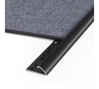 threshold strip， Indoor Carpet Transition Profile Trim with Smooth Surface(Black,1.5m(59in))