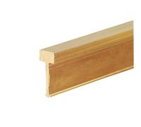 Threshold Strip Solid Brushed Brass Floor Transition Strip, Cuttable T Molding Edge Trim for Doorway, Wood/Laminate Flogap Connecting Bar/W5*H20Mm(0.19"*0.78")