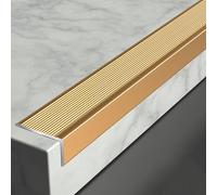Threshold Strip Stripe Transition Bar For Transition Strips Laminate Flooring, Aluminum Alloy L Molding Transition Bar, Wall Decoration Trim Strip(Gold,3cm/1.18in)