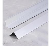 threshold strip， Wood Tile Marble Floor Edging Trim Strip(Silver,15mm (0.6in) Wide)