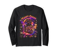 Thrift Queen Cat Kawaii Vintage Shopping Lover Long Sleeve T-Shirt