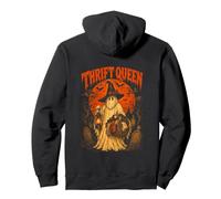 Thrift Queen Halloween Ghost Witch Vintage Pullover Hoodie