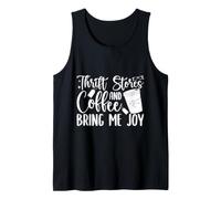 Thrift Shop and Coffee Bring Me Joy Love Thrifting Tank Top