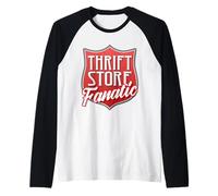 Thrift Store Fanatic Vintage Treasure Hunter Retro Design Raglan Baseball Tee