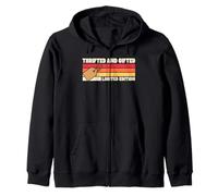 Thrifted And Gifted Limited Edition Retro 70s Camp Style Zip Hoodie