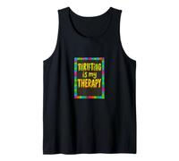 Thrifting is My Therapy Vintage Shopping Tank Top
