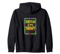 Thrifting Is My Therapy Vintage Shopping Zip Hoodie