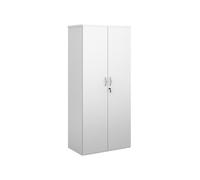 Thrifty Next-Day Double Door Office Cupboards White, 4 Shelf - 80wx47dx179h (cm), Express Delivery