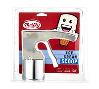 Thrifty Old Time Ice Cream Scooper Rite Aid | Original Stainless Steel Scoop | Cylinder Ice Cream Scoop with Trigger | Commercial Grade Stainless Steel Ice Cream Scoop