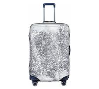 Thril Black and White Marble Texture Art Elastic Suitcase Cover Ladies Girls Luggage Cover Medium