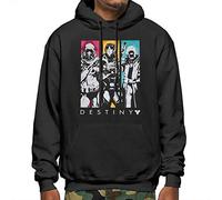Thril Destiny 2 Men's Fashion Hoodies Sweater Long Sleeve Top Pocket Hooded Sweatshirts Black