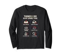 Thriller Reader Things I Do in My Spare Time Book Lover Long Sleeve T-Shirt