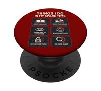 Thriller Reader Things I Do In My Spare Time Book Lover PopSockets Adhesive PopGrip