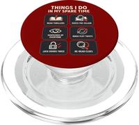 Thriller Reader Things I Do In My Spare Time Book Lover PopSockets PopGrip for MagSafe