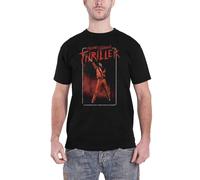 Rockoff Trade Men's Michael Jackson Thriller White Red Suit T-Shirt, Black (Black Black), Medium (Size:Medium)