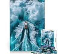 Thrilling Ocean Ride Jigsaw Puzzle for Teenagers 1000 Pieces Enhance Recall Quiet Fun Exact Edge Artistic Gift (38x26cm)