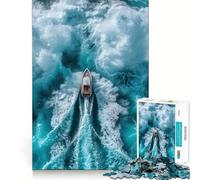 Thrilling Ocean Ride Jigsaw Puzzles 1000 Piece for Teenagers Improve Memory Relaxing Fun Sharp Edge Unique Gift (38x52cm)