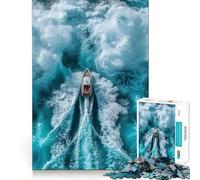 Thrilling Ocean Ride Puzzles for Adults 1000 Pieces Brain Challenge Toy Calm Mind Clear Cut Art Collection Piece (50x75cm)