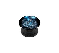 Thrilling Shark Lover Adventure Theme Stormy Sea Imagery PopSockets Adhesive PopGrip