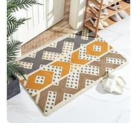 THRILRUG 50x80cm Indoor Door Mat,Non-Slip Absorbent Machine Washable Resist Dirt Entrance Rug,Low-Profile Front Door Mat for Back Door Inside Floor Rugs for Entryway-Abstract Art
