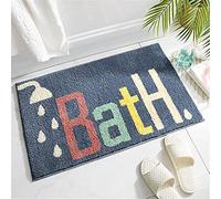 THRILRUG Bathroom Rug mat, Non-Slip Soft Microfiber Washable Water Absorbent Colourful Cute Bath mats Rugs Set for Bathroom,Kids,Toilet,Indoor, tub and Shower - 40x60cm