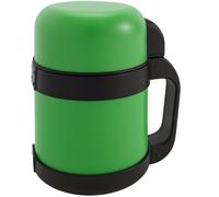 Thrink 0.6L Vacuum Insulated Food Container Flask | Hot & Cold Thermal Storage with Handle | Portable Travel Drink Flask for Soup, Tea, Coffee, Lunch | Easy to Carry, Use & Clean (Green)
