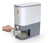 Thrink 10KG Sealed Rice Dispenser Storage Container with Measuring Cup | BPA-Free Household for Kitchen Pantry Organization | Cereal Dry Food Dispenser